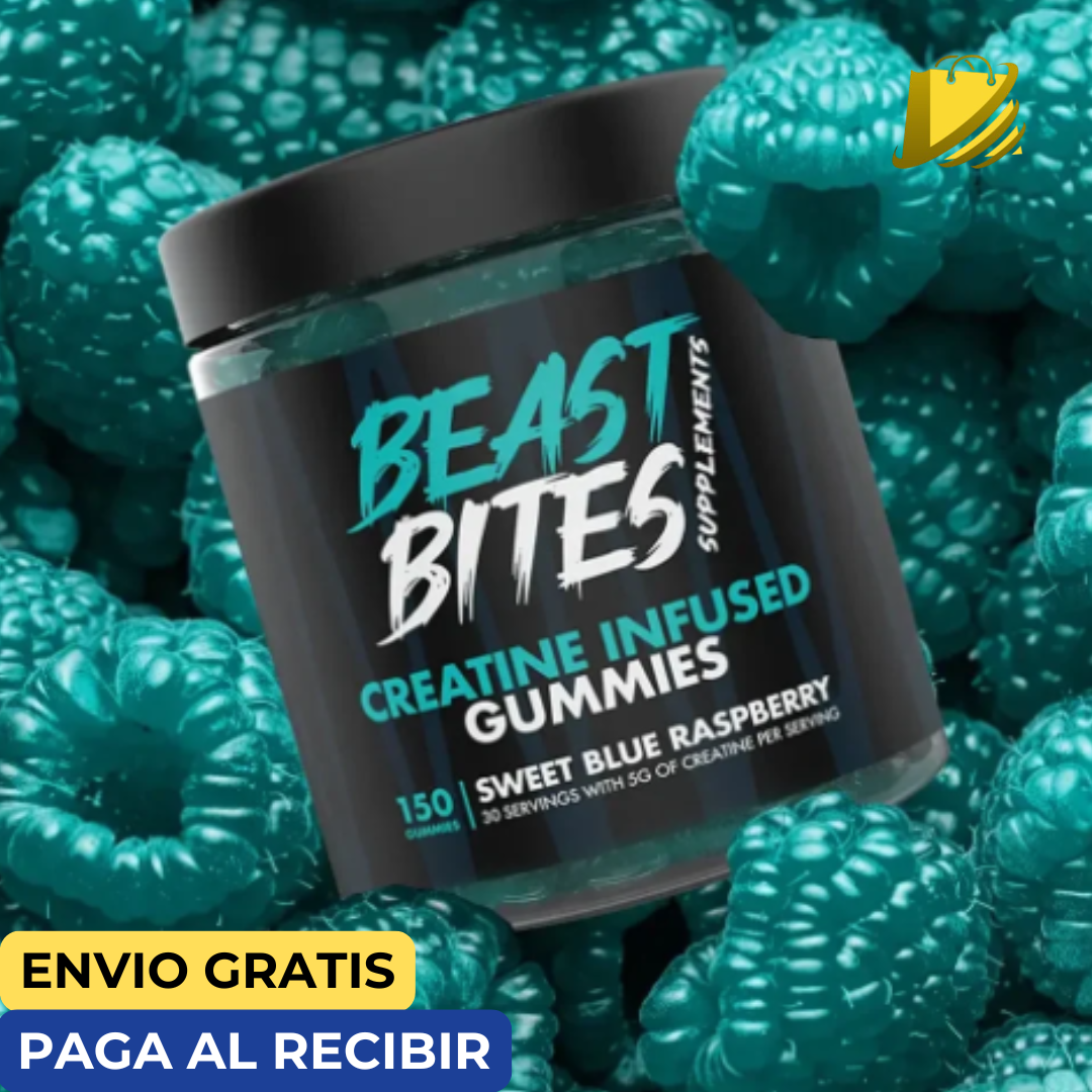 GOMITAS DE CREATINA BEAST BITES (120 unidades)🔥 (PROMO 2X $39.99)🎁