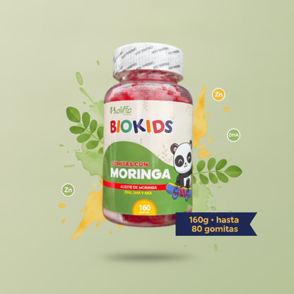 BioKids Gomitas con Moringa - diseño promocional del producto